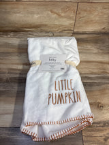 NEW Rae Dunn Little Pumpkin Plush Baby Blanket, White