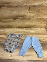 Champion 2pc Bodysuit & Pants Set Grey sz 3m