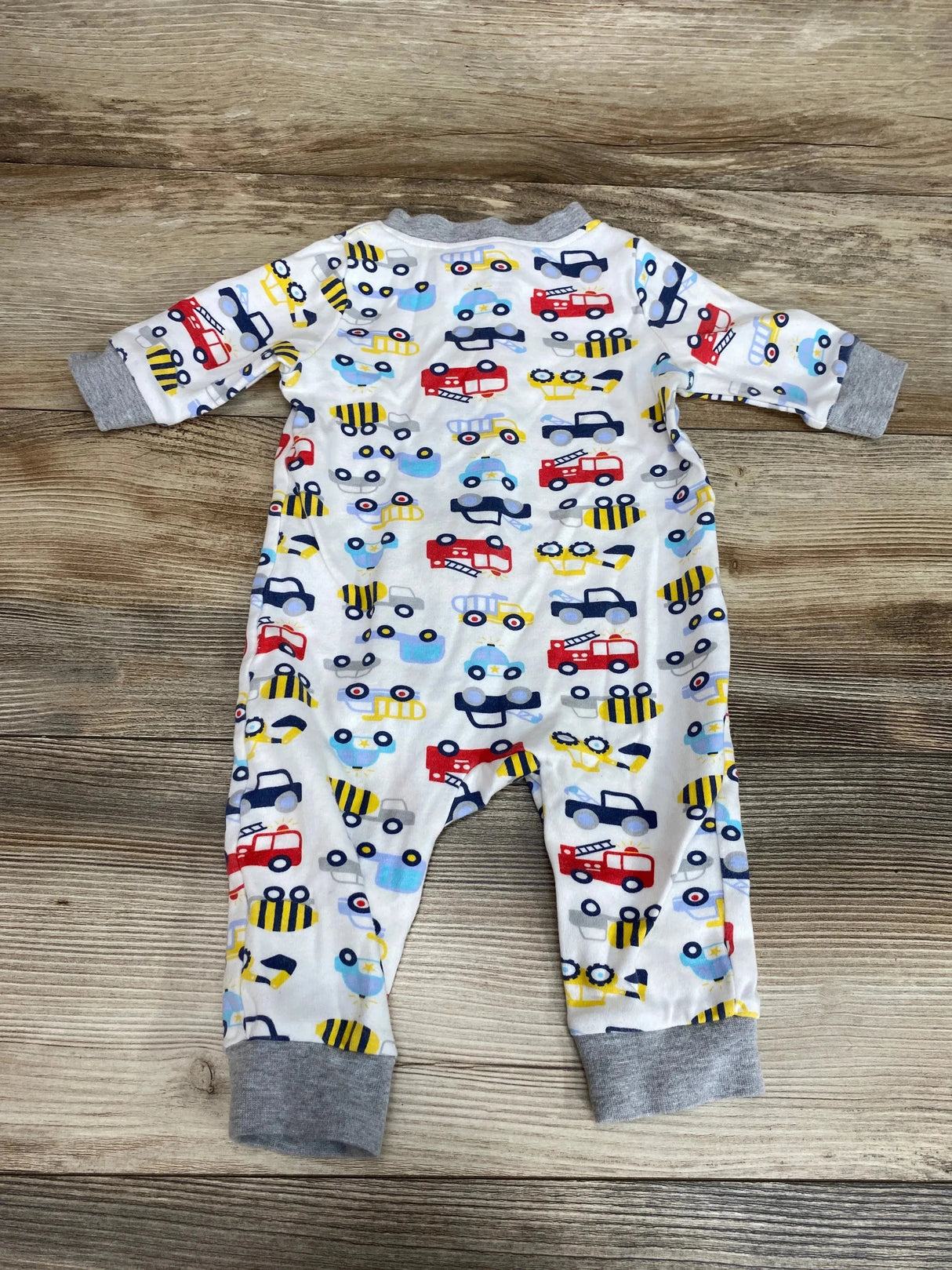 Teach Leanbh Car Print Footless Sleeper White sz 3-6m