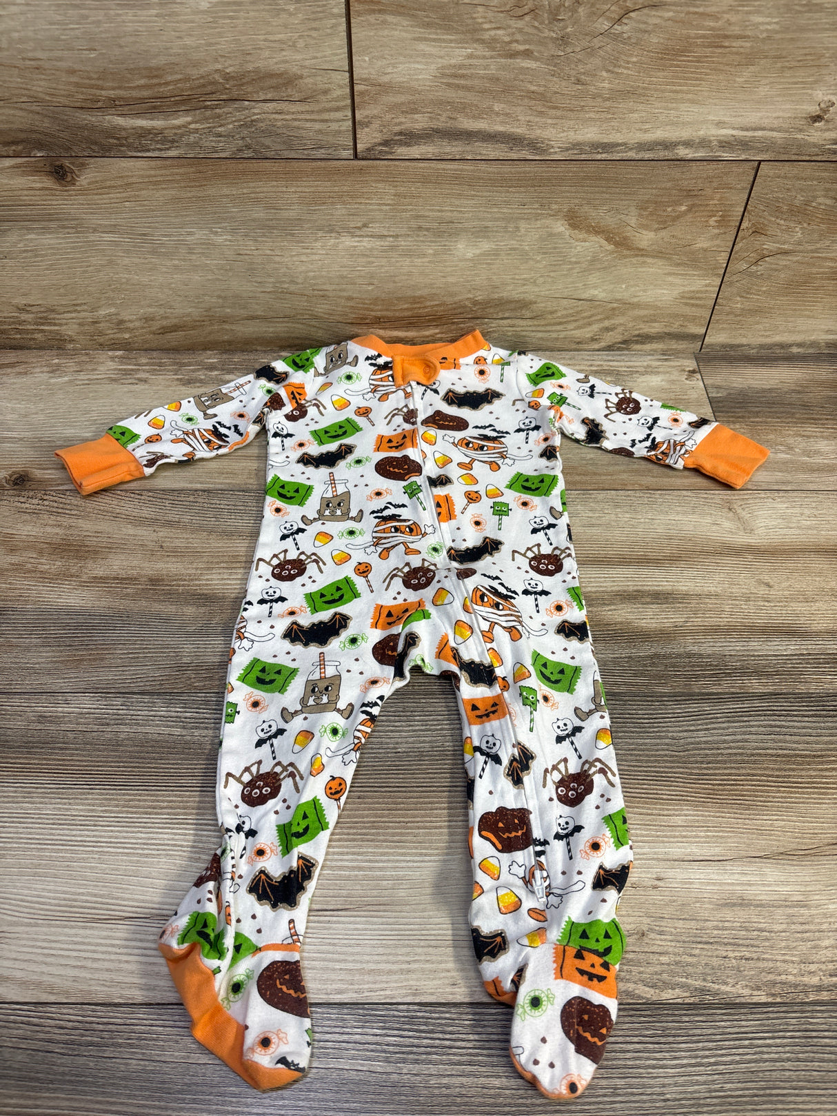 Honest Halloween Sleeper White sz 6-9m