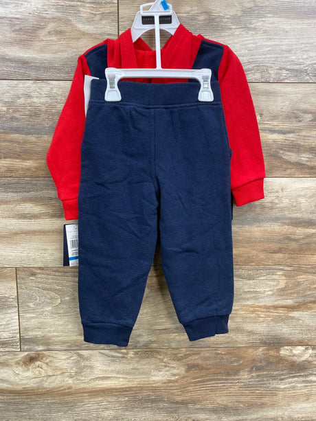 NEW Tommy Hilfiger 2pc Sweatshirt & Joggers Red sz 24m - Me n Mommy To Be
