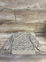 Maximus Rex Dinosaur Pullover Sweatshirt Tan sz 2T