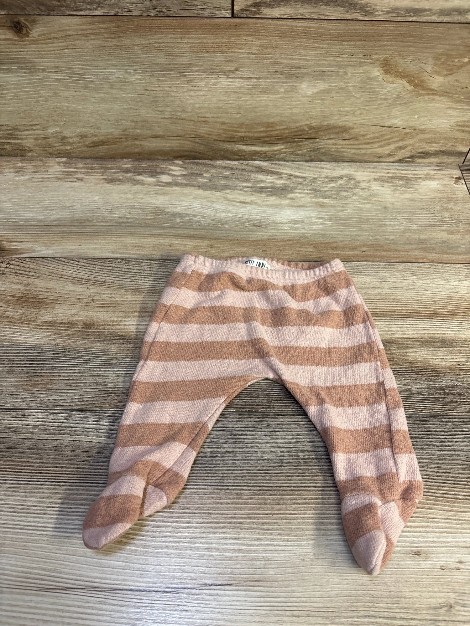 Petit Indi Striped Footed Pants Pink sz 6m