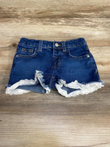 Cat & Jack Eyelet Trim Denim Shorts Blue sz 5T