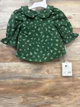 NEW Cloud Island 2pc Long Sleeve Dress & Bloomers Set Green sz Newborn