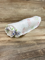 Aden + Anais Bamboo Swaddle Blanket Floral White