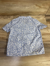 Baby Gap Floral Button Up Shirt White sz 3T