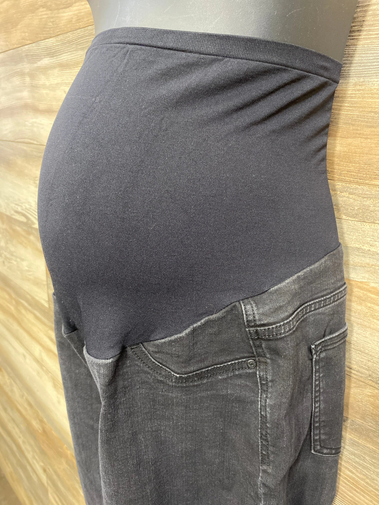 Celebirty Pink Maternity Full Panel Jeans Black sz XL