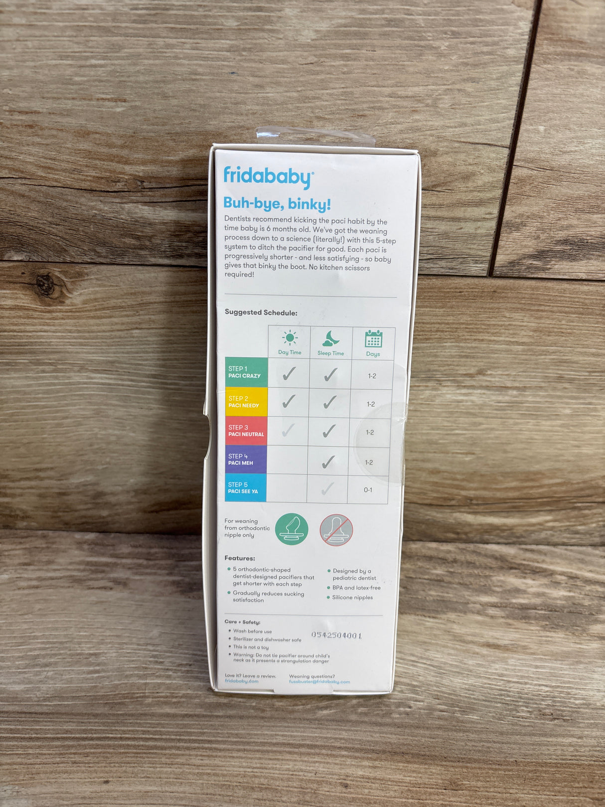 NEW Frida Baby Pacifier Weaning System 5pk