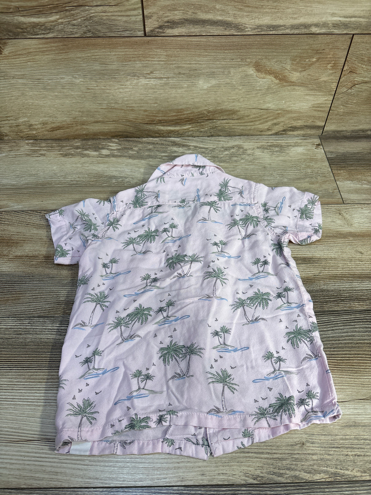 Free Planet Button Up Shirt Pink sz 2T