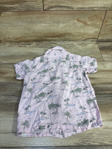 Free Planet Button Up Shirt Pink sz 2T