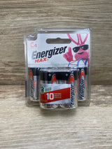 NEW Energizer Max C Alkaline Batteries 4pk