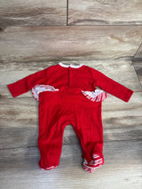 Textured Santa Coverall Red sz 0-3m