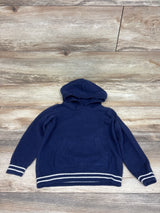 Janie & Jack Knit Hooded Pullover Sweatshirt Navy sz 3T