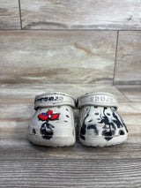 Crocs Classic Clogs w/ Spiderman Jibbit, Brown sz 6c