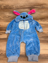Michley Stitch Plush Hooded Coverall Costume Blue sz 12-18m