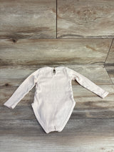 Zara Long Sleeve Ribbed Bodysuit Cream sz 18-24m