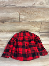 Cat & Jack Plaid Flannel Shirt Red sz 4T