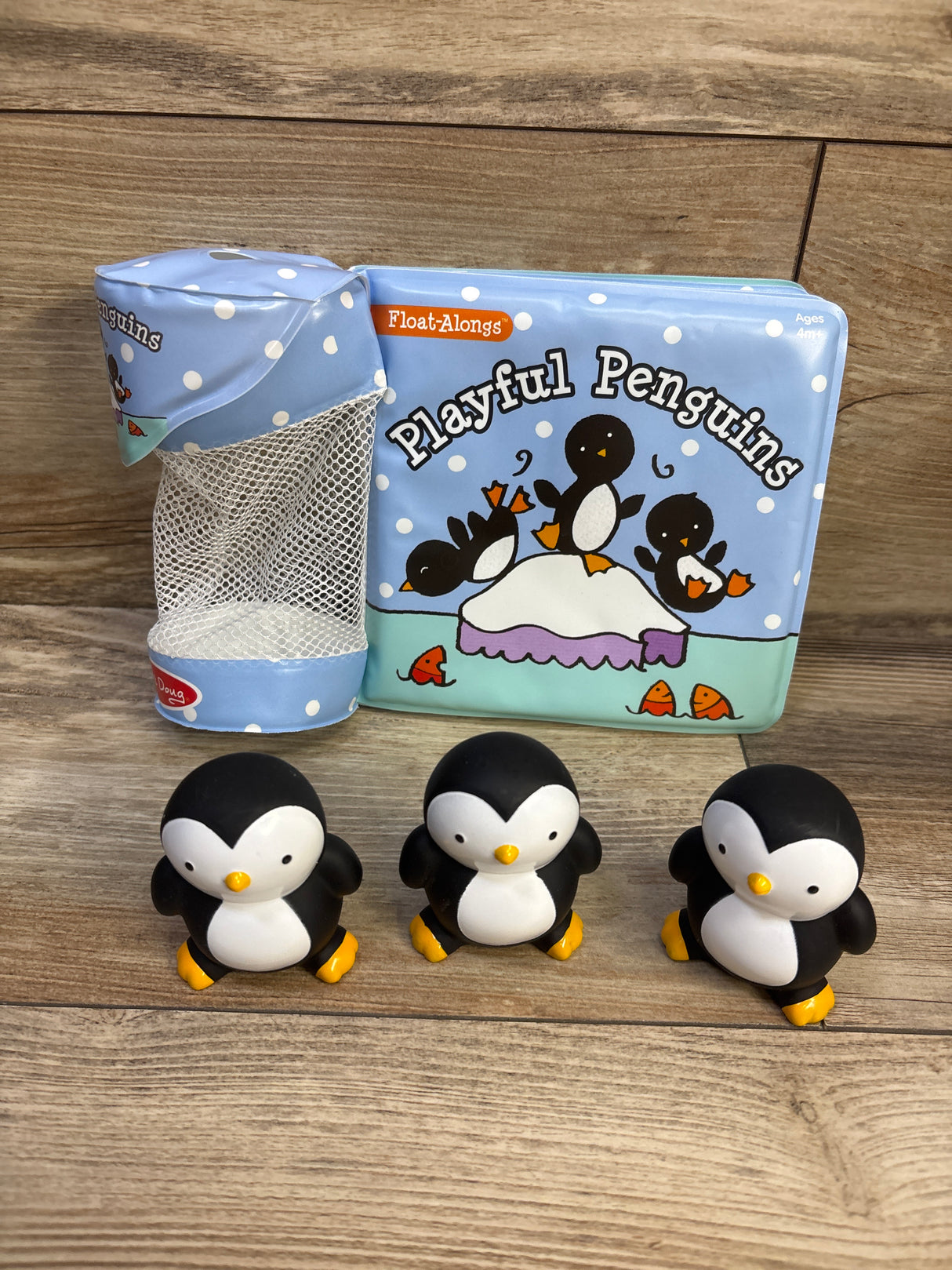 Melissa & Doug Float-Alongs Playful Penguins Bath Toys Book