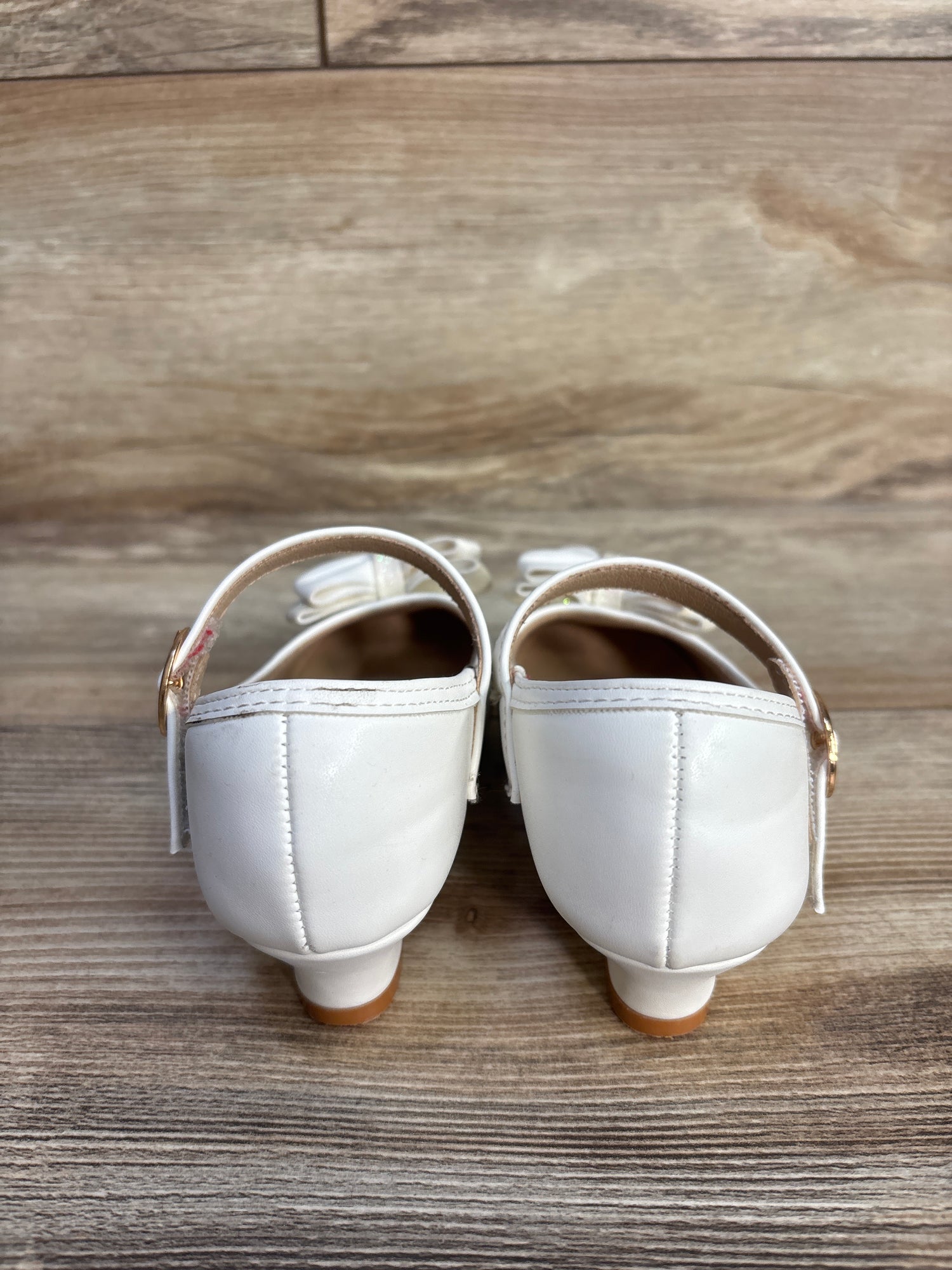 PANDANINJIA Mary Jane Low Heel Shoes White sz 10c