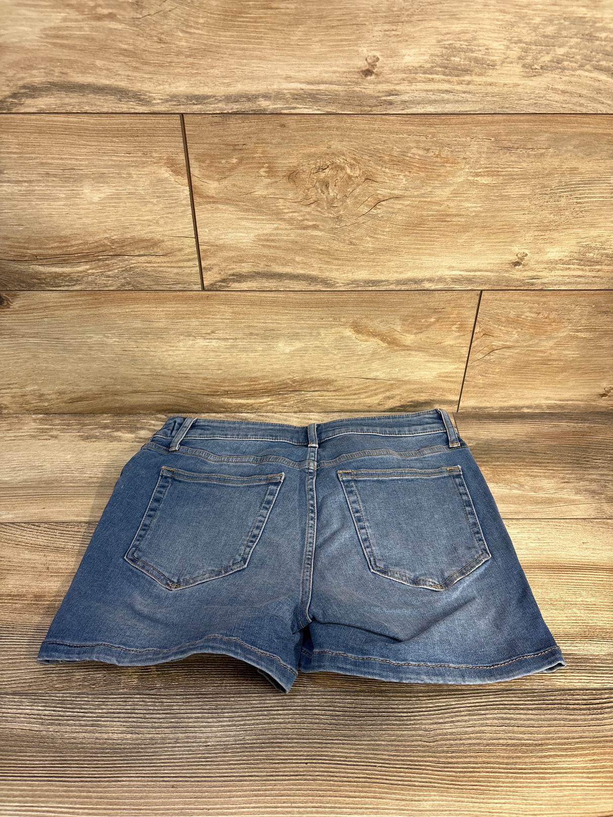 NEW Gap Maternity 4" Inset Panel Denim Shorts Medium Wash Blue sz 27/4 Small