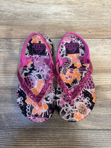 Reef Little Stargazer Pineapple FLoral Flip Flops Pink sz 9c
