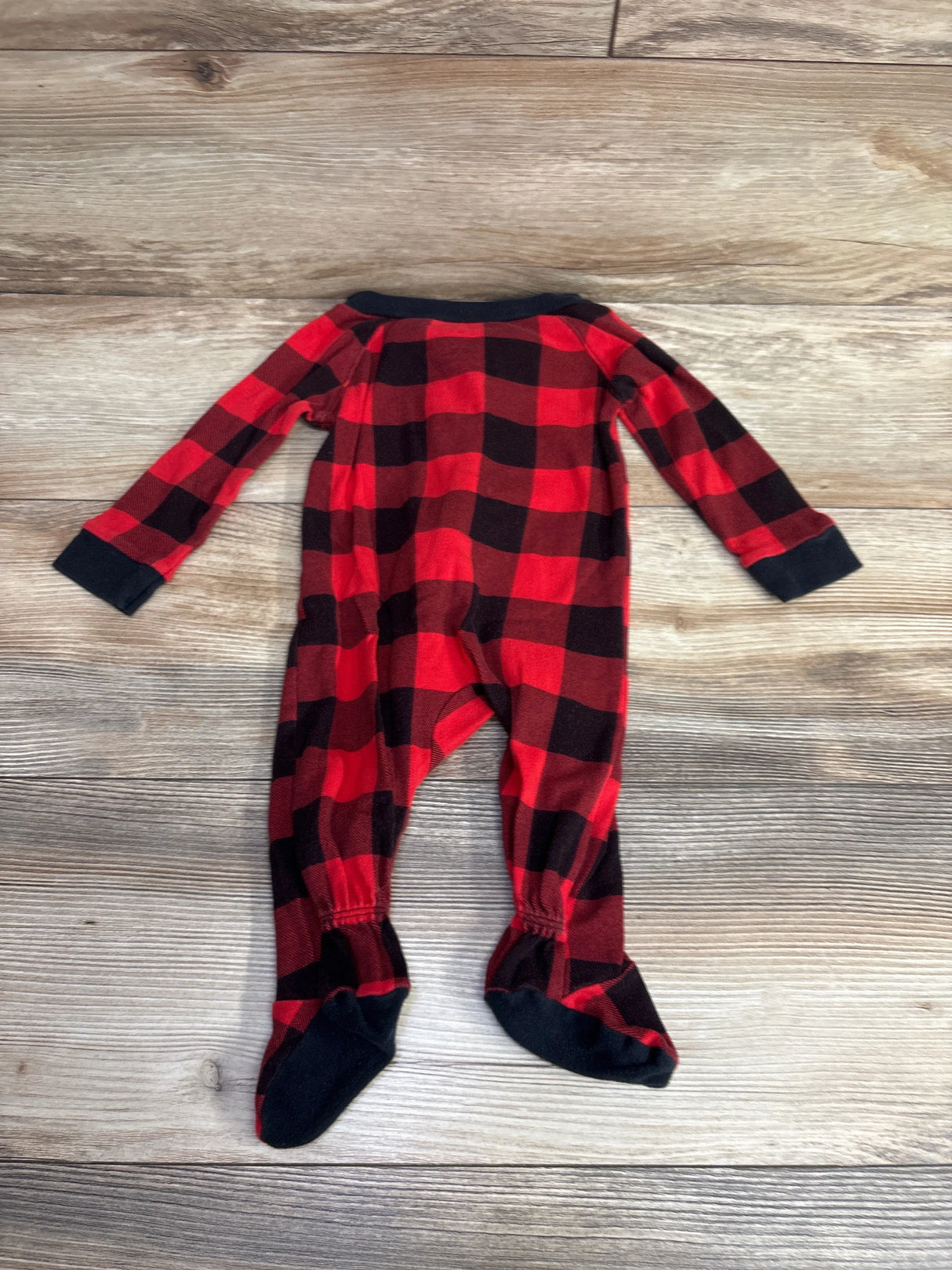 Wondershop Buffalo Plaid Sleeper Red sz 3-6m