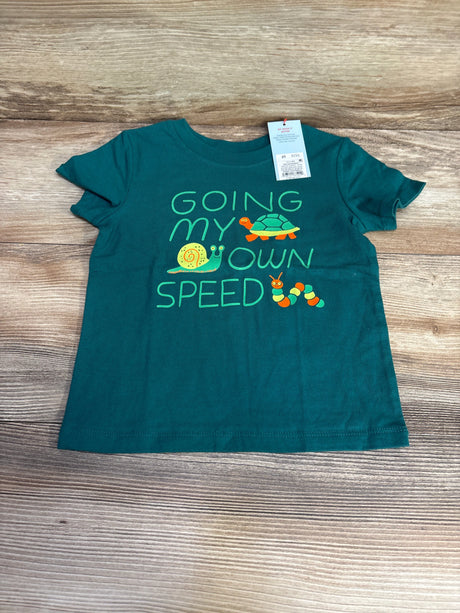 NEW Cat & Jack Going My Own Speed Shirt Green sz 2T - Me n Mommy To Be