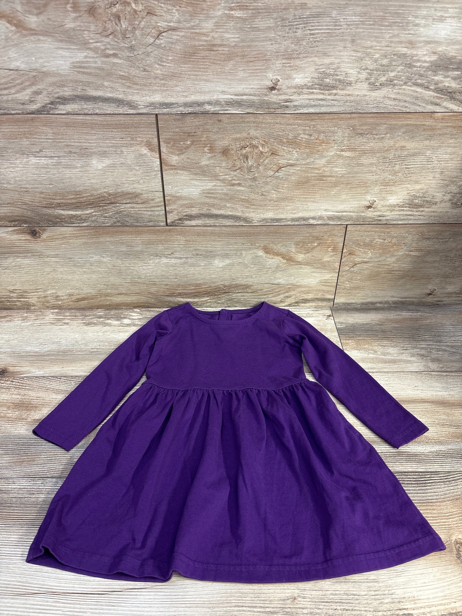 Primary Long Sleeve Pocket Dress Purple sz 3T