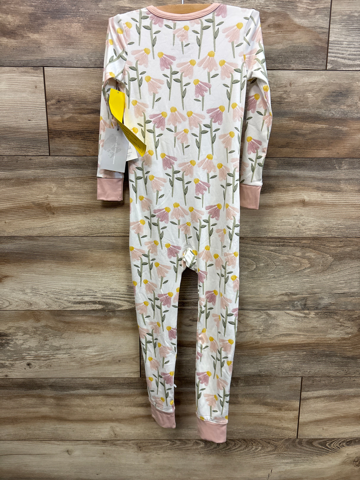 NEW Cloud Island Floral Sleeper White sz 5T