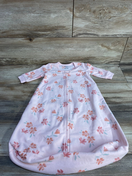 Just One You Floral Fleece Sleep Sack Pink sz 3-6m - Me n Mommy To Be