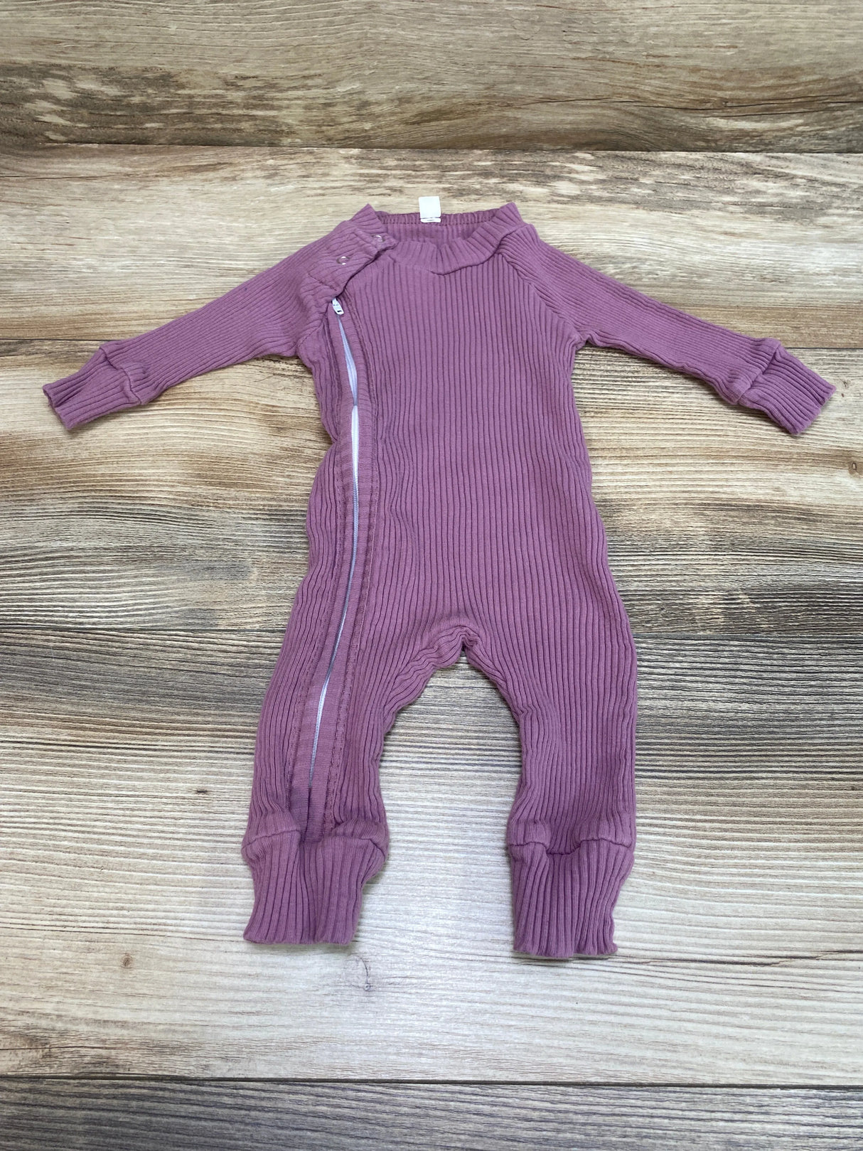 Ribbed Coverall Purple sz 0-3m