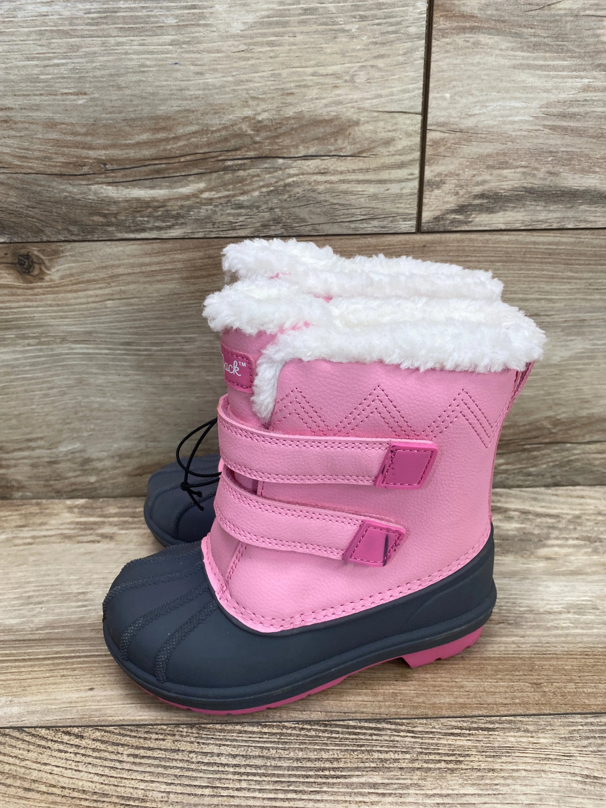 NEW Cat & Jack Denver Winter Boots Pink/Grey Sz 10c