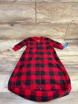 NEW Carter's Buffalo Plaid Blanket Sleep Sack Red sz 3-6m