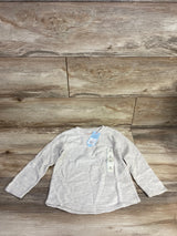 NEW Cat & Jack Ribbed Shirt Beige sz 4T