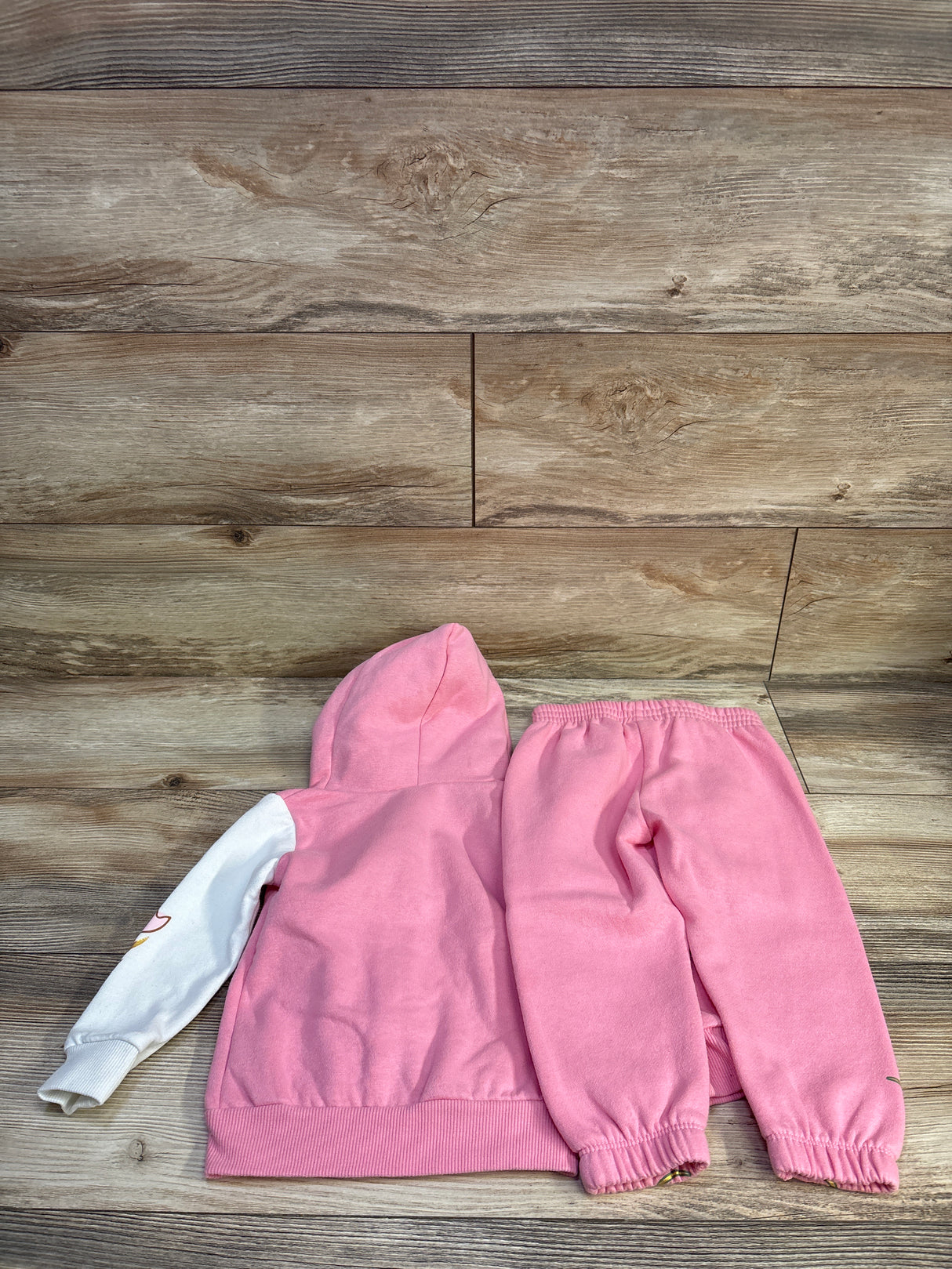 Disney Princess 2pc Zip-Up Sweatshirt & Joggers Set Pink sz 2T