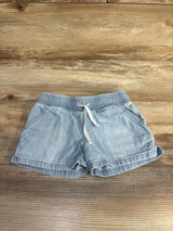 Cat & Jack Chambray Drawstring Shorts Blue sz 4-5T - Me n Mommy To Be