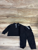 Reebok 2pc Quarter-Zip Sweatshirt & Joggers Set Black sz 2T