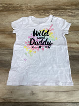 NEW Children's Place Wild About Daddy Shirt White sz 5T