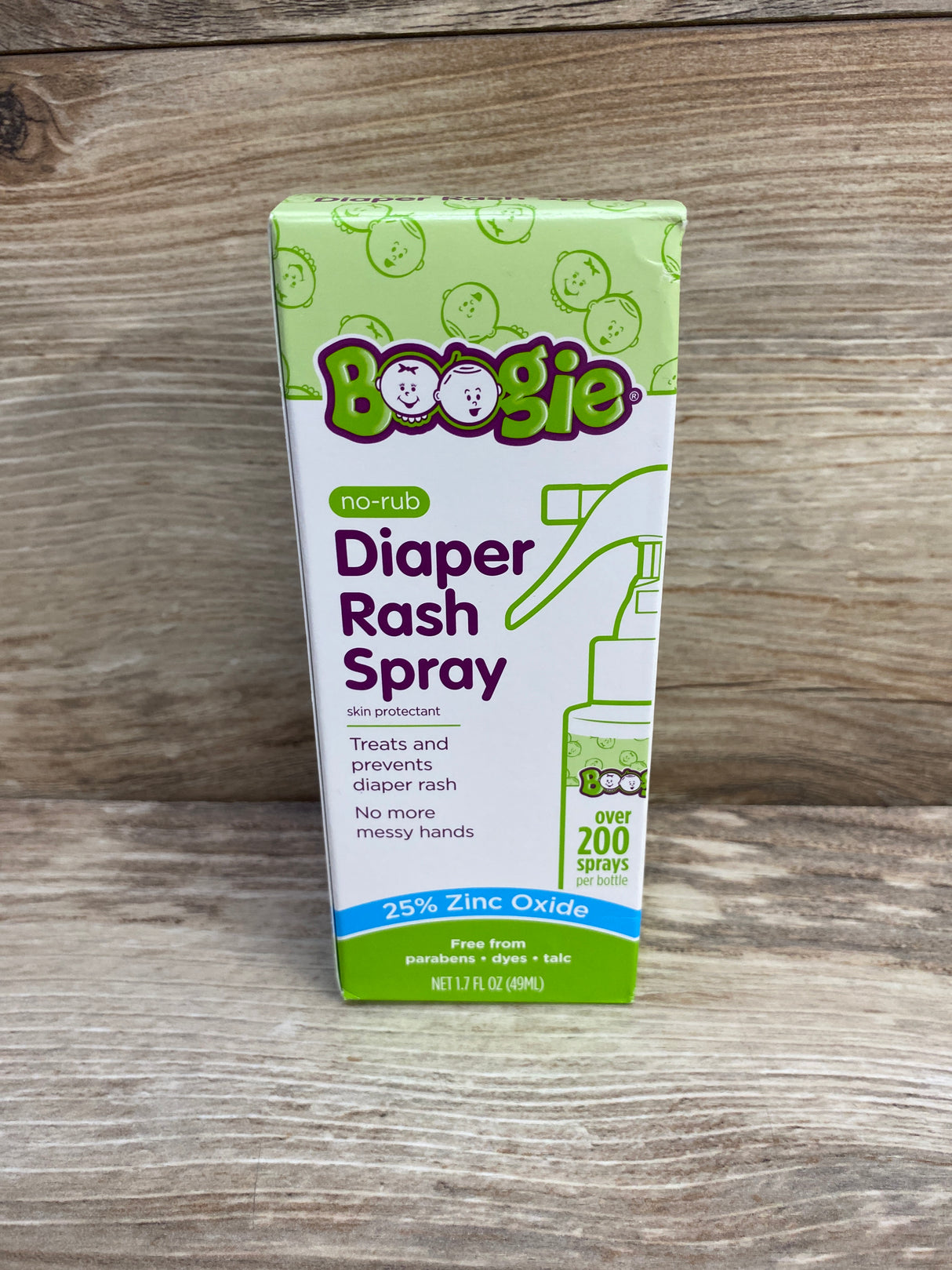 NEW Boogie Wipes Diaper Rash Spray 1.7oz