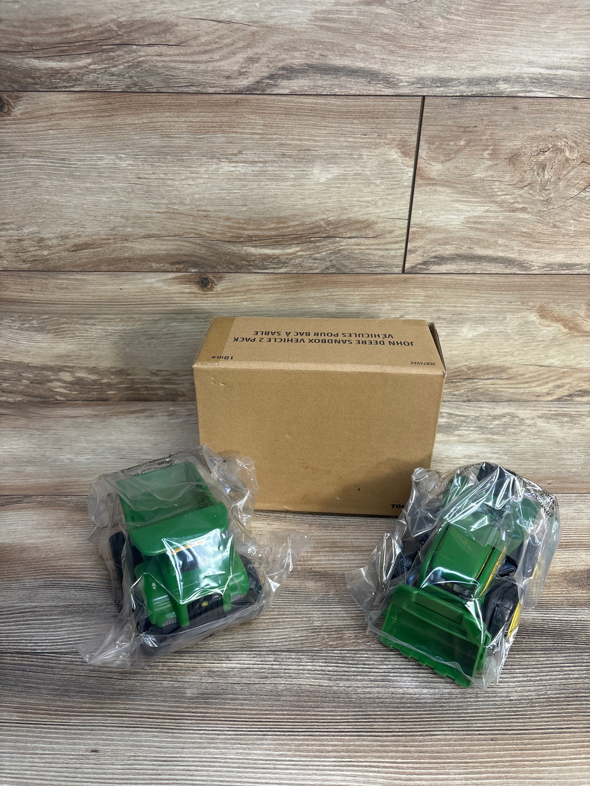 NEW John Deere Dump Truck & Tractor Sandbox Vehicles 2pk