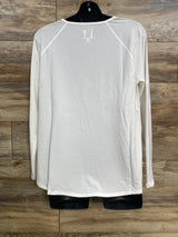 NWOT Gap Maternity Breathe Long Sleeve Shirt White sz Large