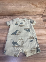 Just One You Dinosaur Shortie Romper Green sz 3m