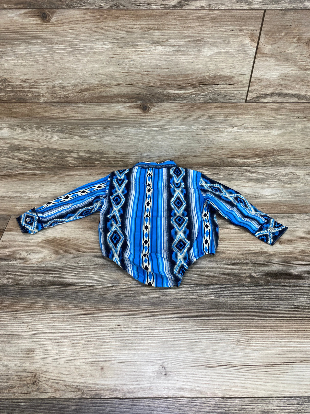 Wrangler Western Snap Bodysuit Blue sz 12m