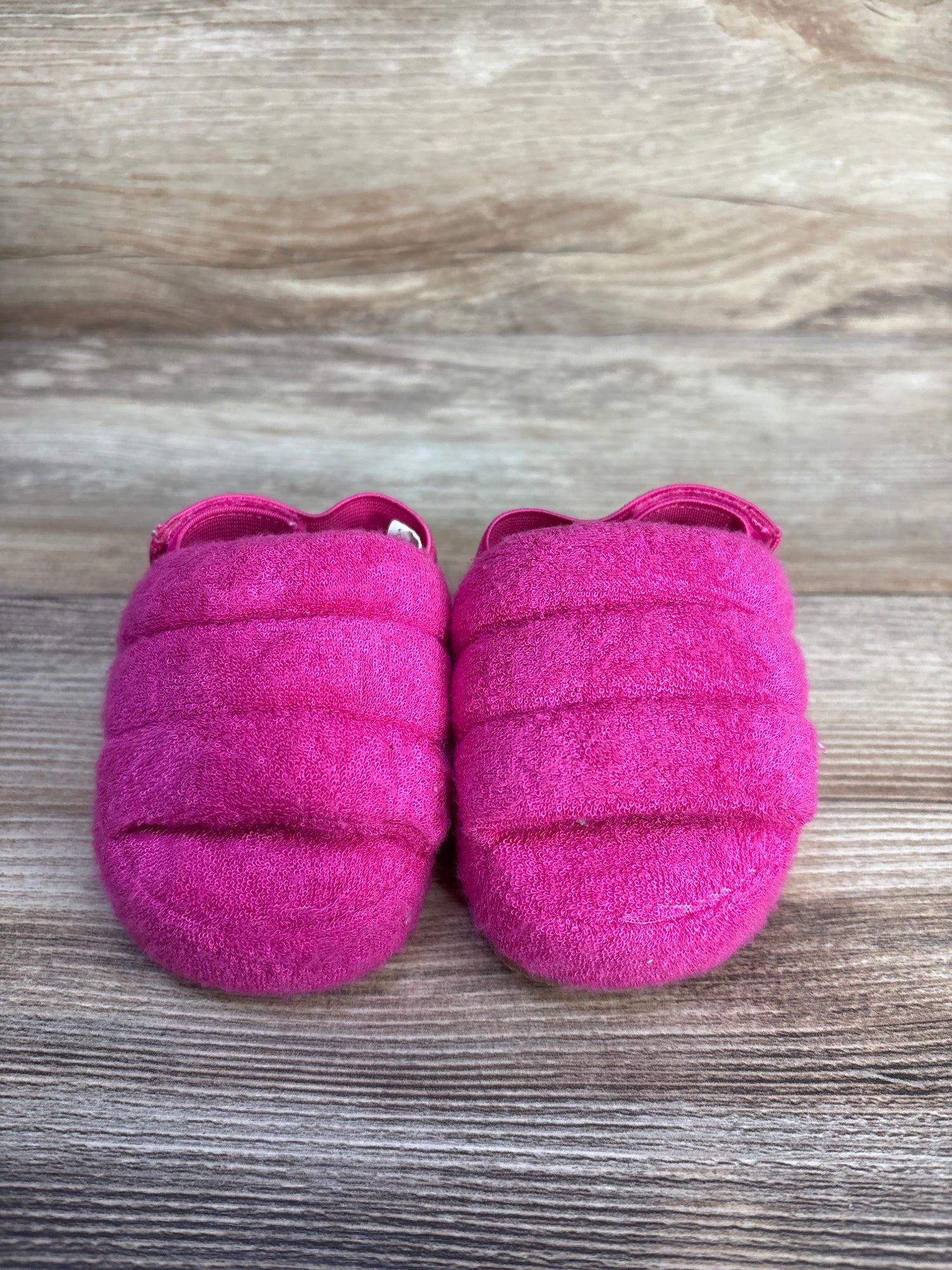 Baby Gap Plush Slide Sandals Hot Pink sz 3-6m (2c)