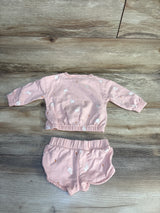 Carter's 2pc Bunny Print Shirt & Bottoms Set Pink sz 6m
