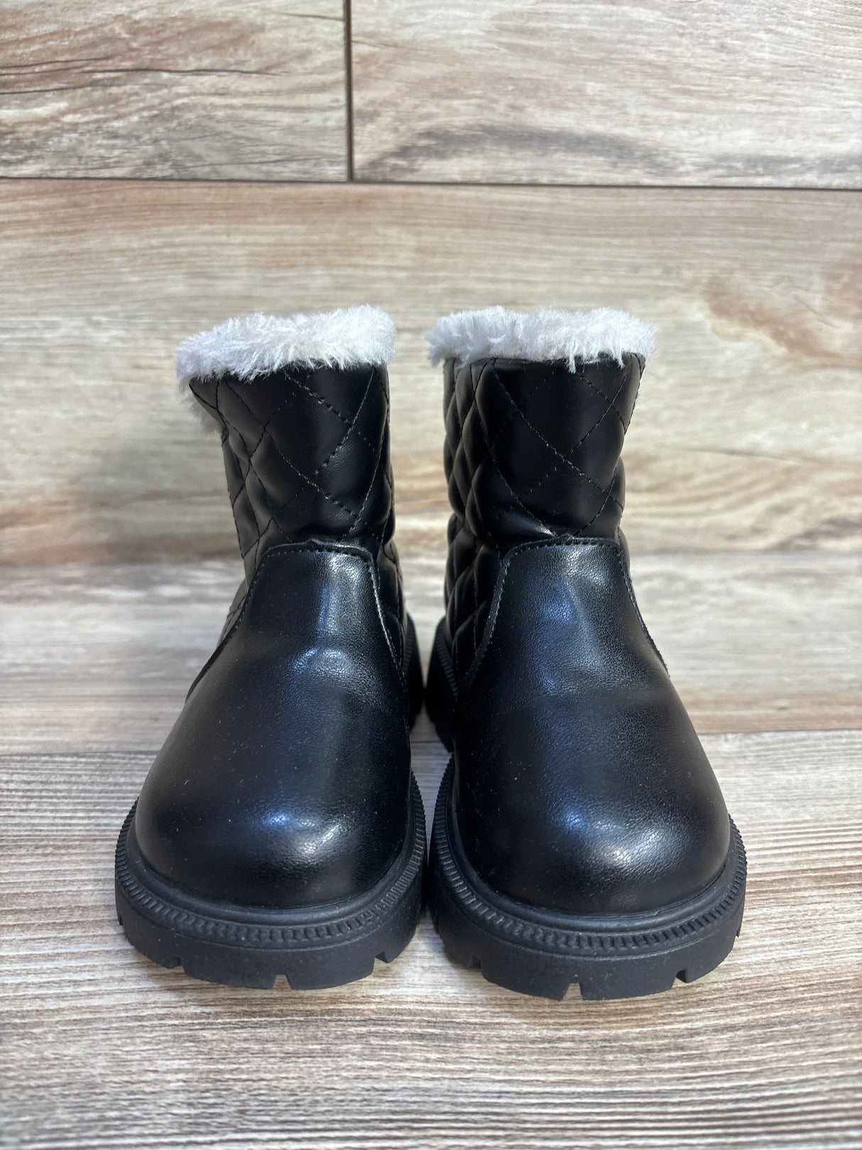 Fur Lined Fashion Boots, Black sz 9c