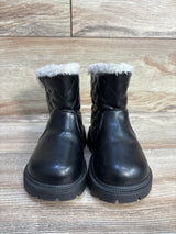 Fur Lined Fashion Boots, Black sz 9c