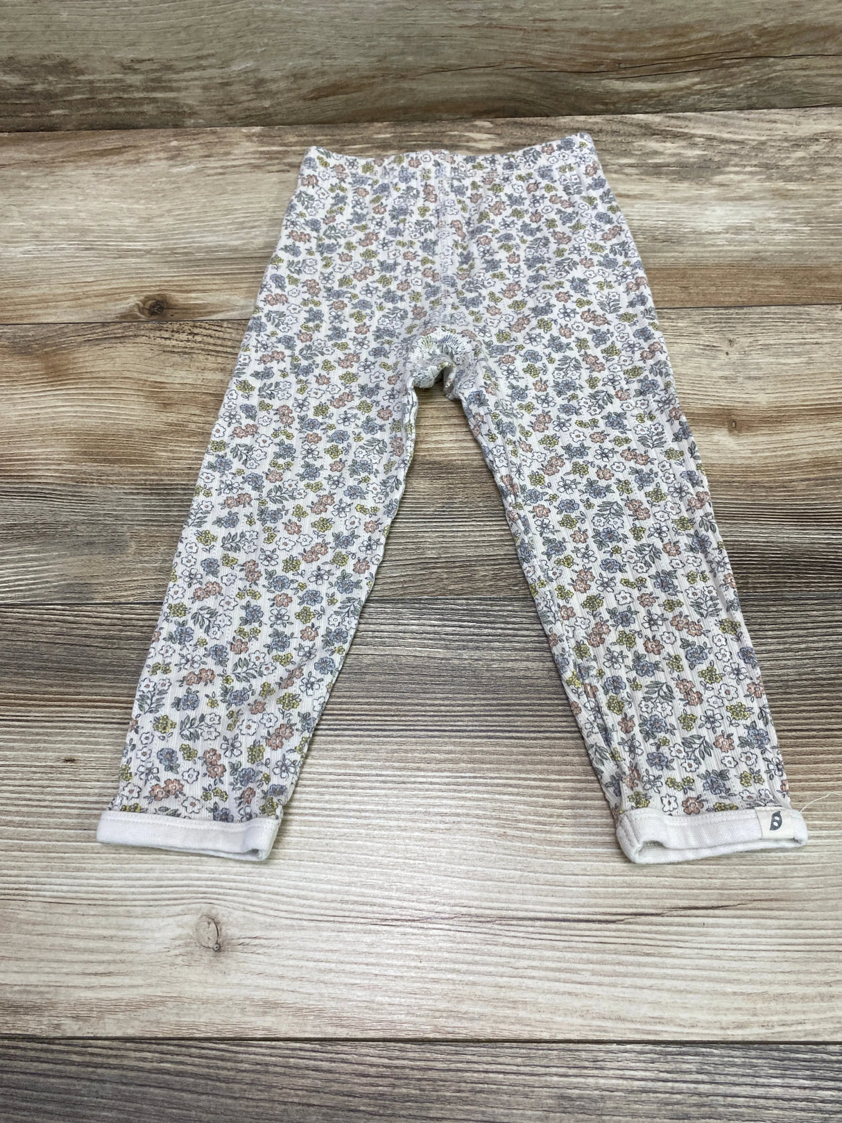 Easy-Peasy Floral Pants White  sz 24m