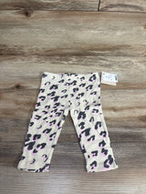 NEW Grayson Mini Leopard Print Ribbed Leggings Cream sz 12m